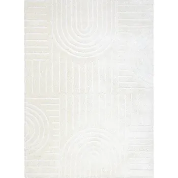 Koberec Kusový koberec Mode 8586 geometric cream 80x150 cm