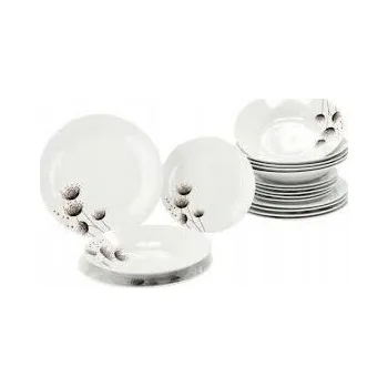 Jídelní set soupr.18díl.jídelní KVET.STÉBLA, porcelán