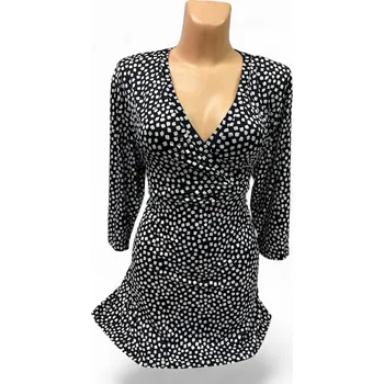 Dámská tunika dámské halenky, Barva Černá, Velikost XL 44, Materiál 96% Viskoza 4% Lycra