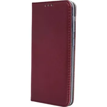 Pouzdro na mobilní telefon TT-TopTechnology Kožené pouzdro Xiaomi 14T Pro wine red, vínové, řada SMART, materiál syntetická kůže