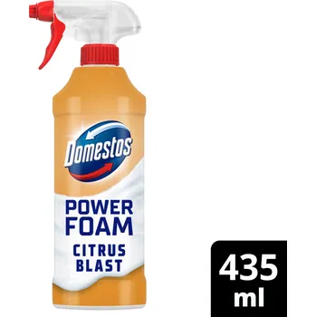 WC čistič Domestos Power Foam Citrus Blast Pěnový čistič toalet a koupelen 435 ml