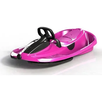 Sáně Plastkon Boby řiditelné STRATOS 98x56x23cm růžové (růžová)