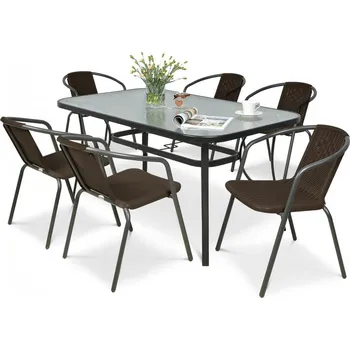 Zahradní sestava F-Garden Zahradní nábytek Focus Garden Simple 150/6 Brown