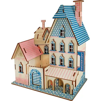 3D puzzle Woodcraft construction kit Woodcraft Dřevěné 3D puzzle Vila PACA