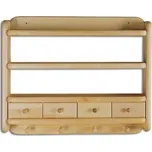 Drewmax Police PK118 masiv (Barva dřeva: Borovice)