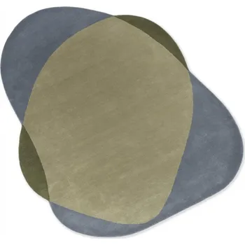 Koberec Vopi Designový vlněný koberec B&C Element Chad grey - green 087704 Brink & Campman (Varianta: 250 x 294)