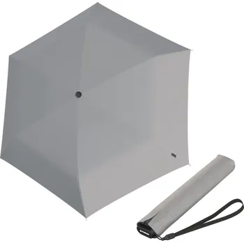Deštník Knirps US.050 ultra light slim manual stone- lehký dámský skládací plochý deštník