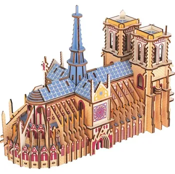 3D puzzle Woodcraft construction kit Woodcraft Dřevěné 3D puzzle Katedrála Notre-Dame