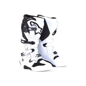 Moto obuv Mx Boty Alpinestars Tech 7 Boots White/Black 25, Velikost EU 48 / US 13