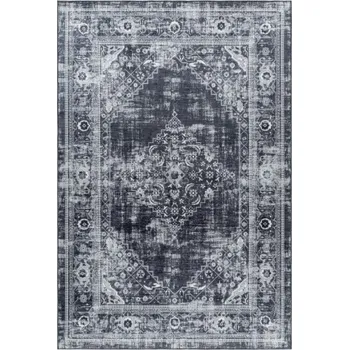 Koberec Vopi Kusový koberec Fiesta 4301 black (Varianta: 80 x 150 cm)