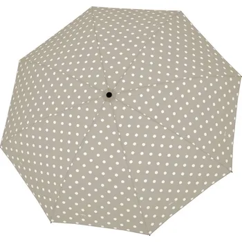 Deštník Derby Hit Mini Dots Beige - dámský skládací deštník