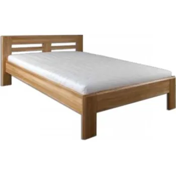 Postel Drewmax Dřevěná postel 160x200 LK211 masivní dub (Barva dřeva: Dub přírodní)