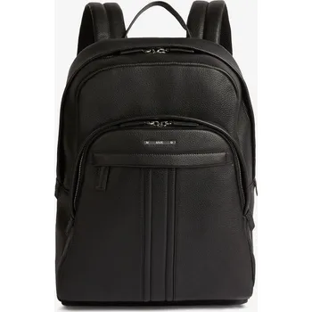 Městský batoh Černý pánský kožený batoh Geox - Pánské GEOX černá 2278405