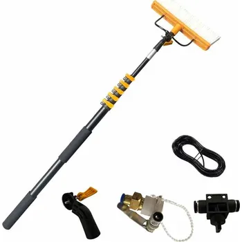 Mycí kartáč na vozidlo Teleskopický kartáč 9m pro čištění fotovoltaických panelů nebo fasád