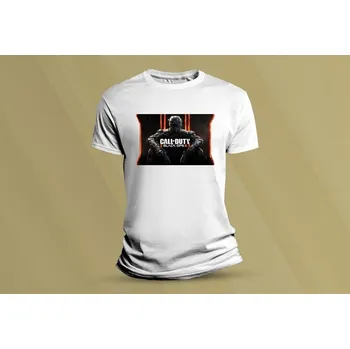 Chlapecké tričko Dětské bavlněné tričko Call of Duty BLACK OPS. Bílá velikost 104 (3-4 roky)