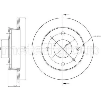 Brzdový kotouč Brzdový kotouč METELLI 23-0594