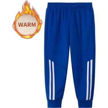 Zimní zateplené tepláky pro kluky Barva: modrá, Velikost: 100