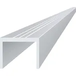 U profil, hliník bez povrchové úpravy - hliníkový profil na bránu, plot, 29 x 22 x 2 mm, délka 6 m, materiál EN AW-6060 T66, cena za kus