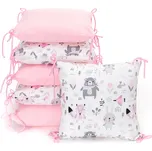 T-TOMI Polštářkový mantinel Pink bears, 6ks
