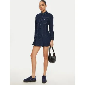 Dámské šaty Tommy Jeans Džínové šaty DW0DW20533 Tmavomodrá Regular Fit XXS