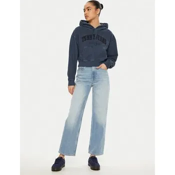 Pánské oblečení Tommy Jeans Mikina DW0DW19413 Tmavomodrá Boxy Fit XL