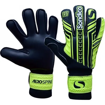 Brankářské rukavice Sondico Aerospine Goalkeeper Gloves Black/Yellow 9