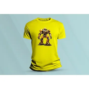 Dětská móda Dětské bavlněné tričko Bumblebee. Žlutá velikost 128 (7-8 let)