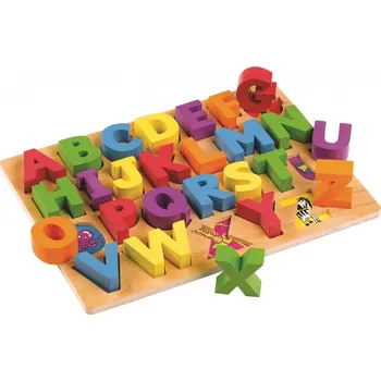 Dětské zboží Tidlo Dřevěná vkládací abeceda