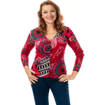 Dámský svetr Dámský svetřík ELKE I 36/38 Červená