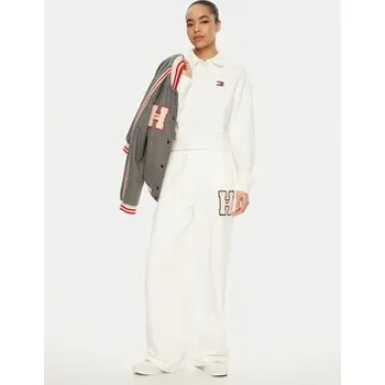 Dámské kalhoty Tommy Jeans Teplákové kalhoty H Graphic DW0DW20558 Bílá Regular Fit S