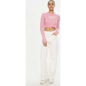 Tommy Jeans Jeansy Claire DW0DW20219 Écru Wide Leg 30_30