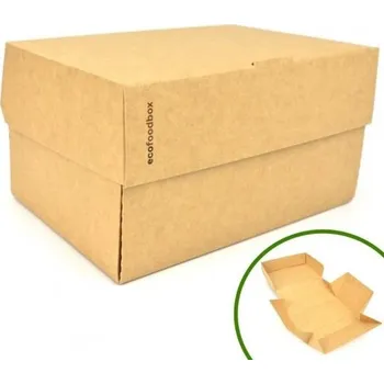 Jednorázové nádobí EKO papírový burger box MAXI 19x12x10cm (200ks)