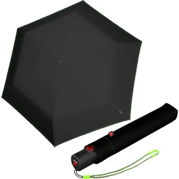 Deštník Knirps U.200 NEON BLACK - elegantní dámský plně automatický deštník