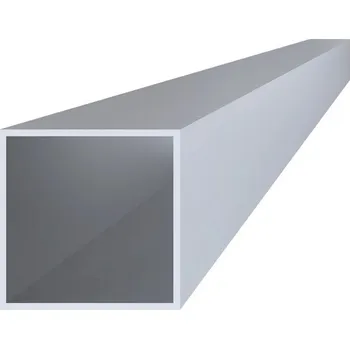 Plot uzavřený profil, přírodní hliník bez povrchové úpravy - čtvercový hliníkový jekl 20 x 20 x 2 mm, délka 6 m, materiál EN AW-6060 T66, cena za kus
