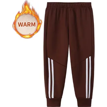 Zimní zateplené tepláky pro kluky Barva: Hnědá, Velikost: 120