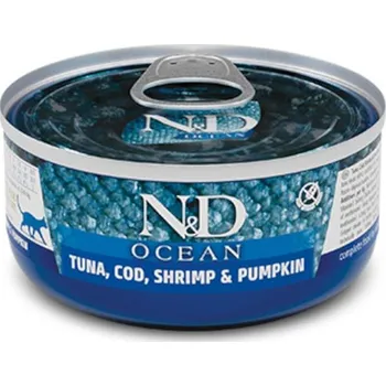 Krmivo pro kočku N&D OCEAN Cat konz. Tuna, Cod, Shrimp & Pumpkin 70 g