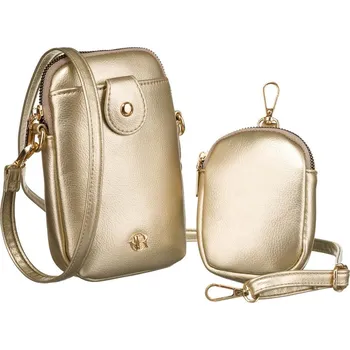 Kabelka Dámská mini kabelka s přídavnou kabelkou z ekokůže - Rovicky Barva: Zlatá