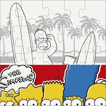 Puzzle The Simpsons Vymaluj si malý čtverec
