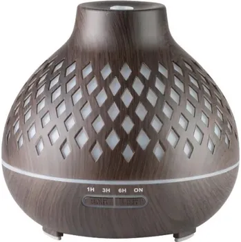 Aroma difuzér Activeshop Aroma difuzér zvlhčovač vzduchu Spa 10 tmavé dřevo 400ml + časovač
