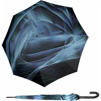 Deštník Knirps T .760 Stick Automatic Aura sea - elegantní holový vystřelovací deštník
