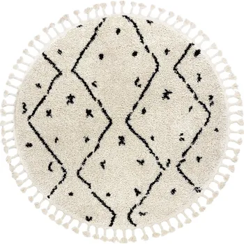 Koberec Dywany Łuszczów Kusový koberec Berber Tetuan B751 cream kruh Rozměry koberců: 160x160 (průměr) kruh