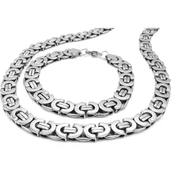 Souprava šperků Steel Jewelry souprava PÁNSKÁ MASIVNÍ Chirurgická ocel 11mm SET231165 dárkové balení zdarma