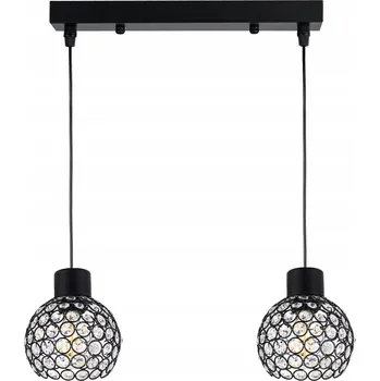 Závěsné svítidlo LED-ONE Drátěné s křišťály, 2 světelné body E27