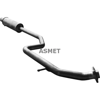 Výfukový systém Stredni tlumic vyfuku ASMET 11.050