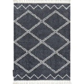 Koberec Kusový koberec Berber Asila B5970 grey and white 120x170 cm