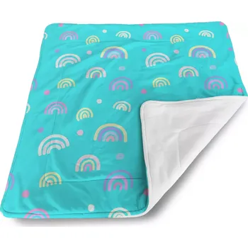 deka Sablio Dětská deka pro miminko Barevné duhy - 80x100 cm