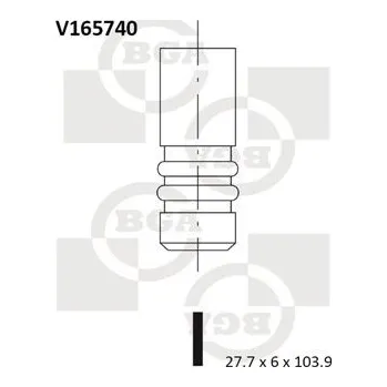 Ventil motoru Sací ventil BGA V165740