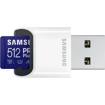 Paměťová karta Samsung 512GB SDXC PRO Plus (Class10) Reader retail (MB-MD512KB/WW)