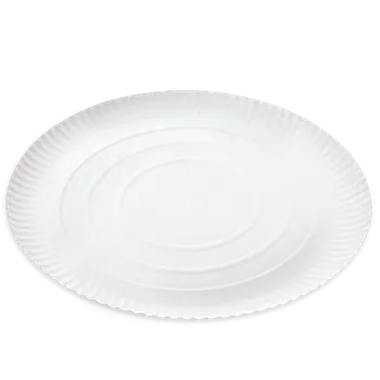 Jednorázové nádobí EcoPack Papírový talíř 34 cm hluboký bal/50 ks