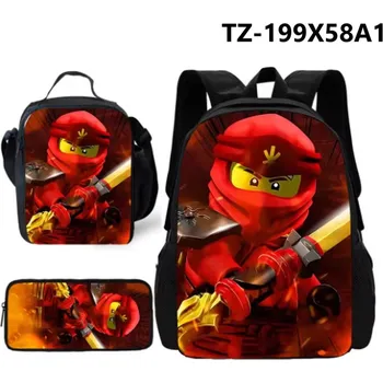 Penál Školní set 3 ks Lego Ninjago Motiv: TZ-199X58A1